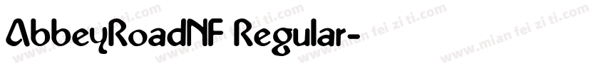 AbbeyRoadNF Regular字体转换